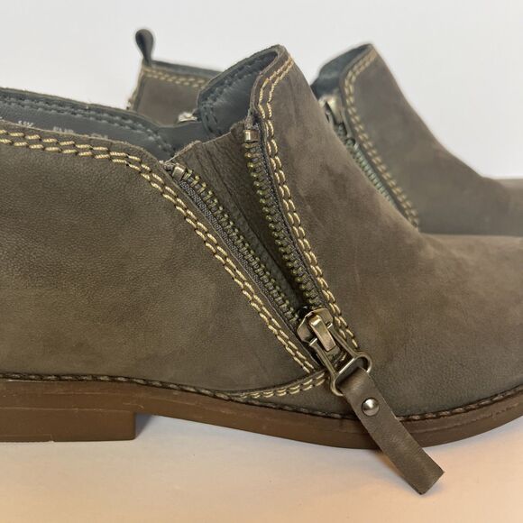 Hush Puppies Mazin Cayto, Women Chukka Ankle, Gray, Side Zip, Comfort Boots Sz 7 - Picture 12 of 16